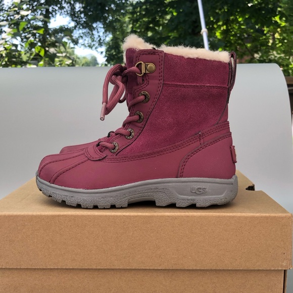 UGG Leggero Bougainvill Kids Youth 12 Waterproof Pink Boots